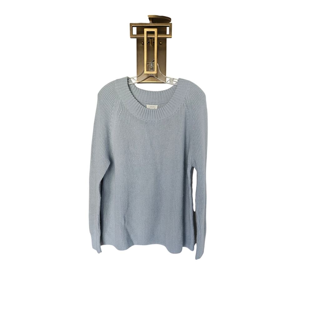 Sattva by Sarah Sattva Light Blue Cozy Crew Alpaca Wool Sweater Size Medium